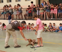 Un centenar de niños de Cuevas del Becerro despiden el curso escolar con “Mi Perro es de Caza”